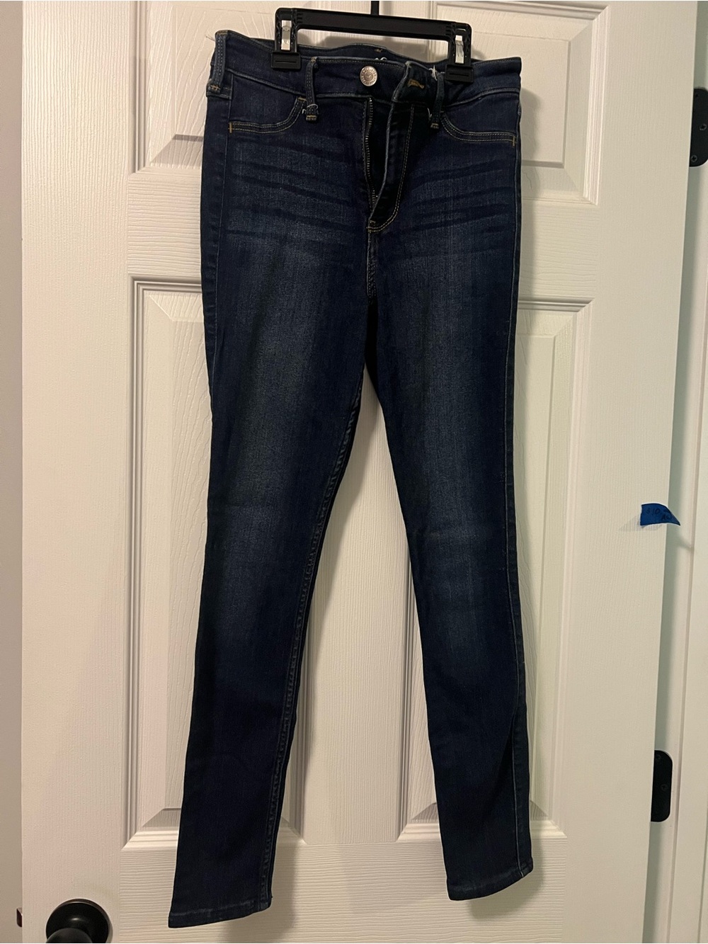 Hollister Dark Blue High-Rise Skinny Jeans